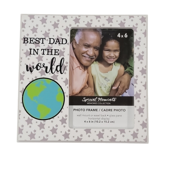 NWT! Special Moments photo frame 4X6 Best dad in the world - Picture 1 of 2